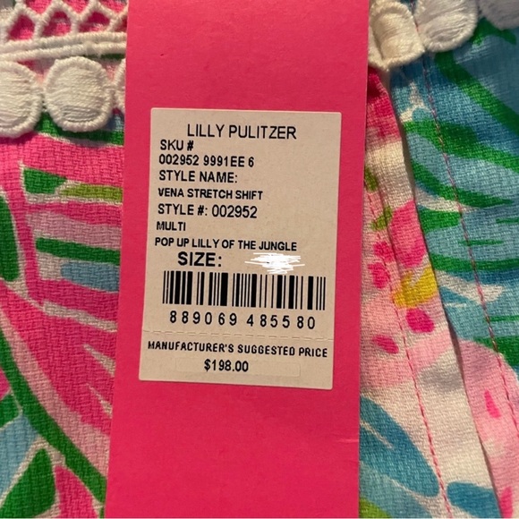 Lilly Pulitzer Vena Stretch Sheath Halter Dress in Pop Up Lily of the Jungle - Picture 5 of 13